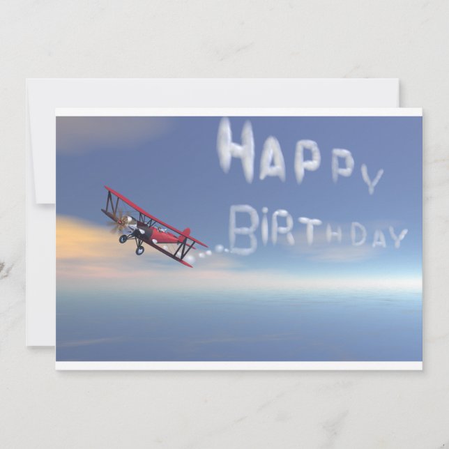 Convite do feliz aniversario de Skywriter (Frente)