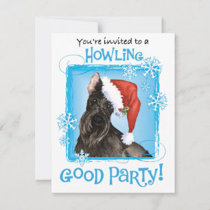 Convite do feriado de Terrier do Scottish do Natal