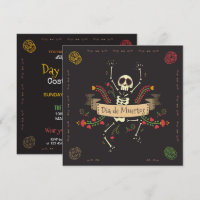 Convite do Festa do Dia de los Muertos