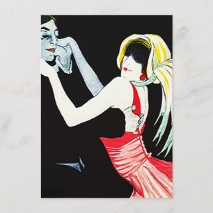 Convite do Flapper do partido do gângster dos anos