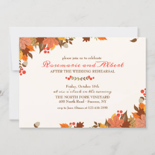 Convite do Fornecedor de outono