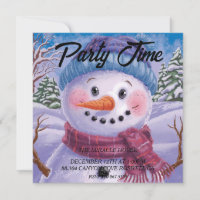 Convite do Frosty o Boneco de Neve