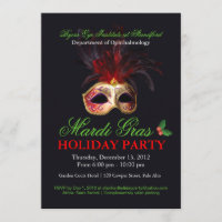 Convite do mascarada do feriado