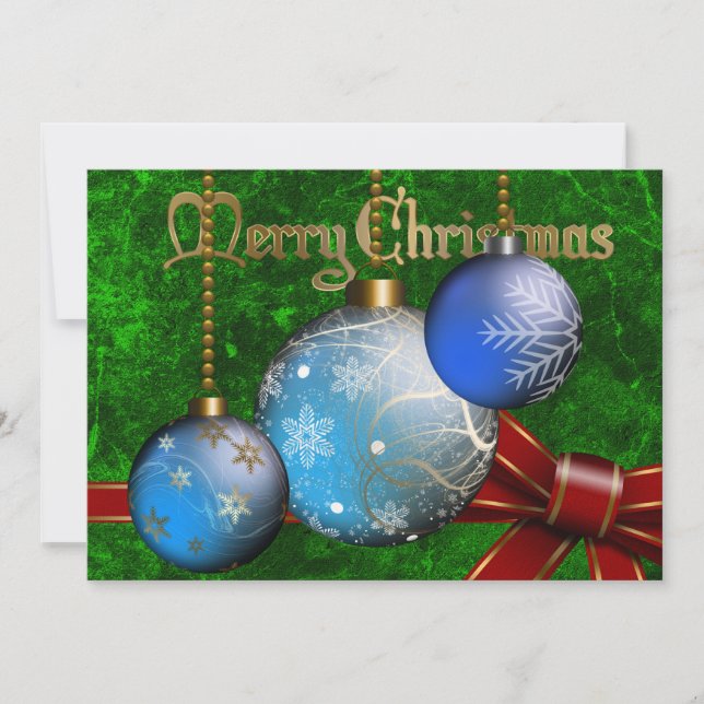 Convite do Natal do Bauble (Frente)