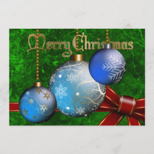 Convite do Natal do Bauble