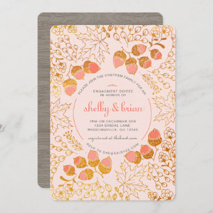 Convite do noivado da queda