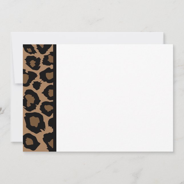 Convite do painel de impressão Leopard (Frente)