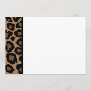 Convite do painel de impressão Leopard