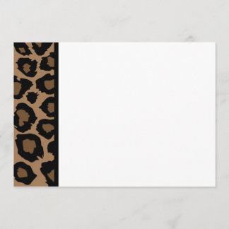 Convite do painel de impressão Leopard