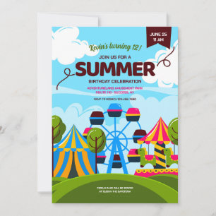 Convite do Parque de Diversões Adventureland