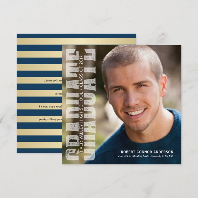 Convite do Partido de Sobreposição de Texto Modern (Frente/Verso)