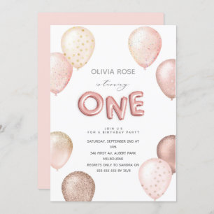 Convite Do Partido Do primeiro aniversario Dos Bal