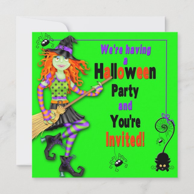 CONVITE DO PARTIDO HALLOWEEN - CRIANÇAS - BRISAS/A (Frente)