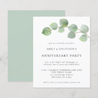 Convite do Partido Nupcial Eucalyptus para Casamen