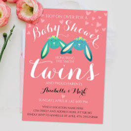 Convite do Partido Pastel Colors do Chá de fraldas