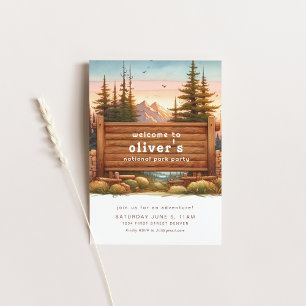 Convite do Partido Tema do Parque Nacional