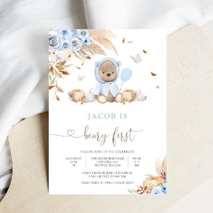 Convite do Primeiro Aniversário do Beary