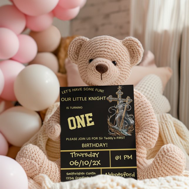 Convite do Primeiro Aniversário dos Cavaleiros Med (Criador carregado)