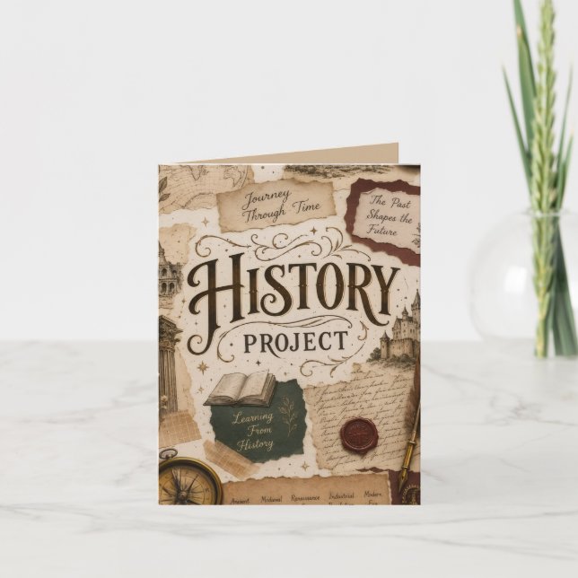 Convite do Projeto de história personalizado | Ant (Frente)