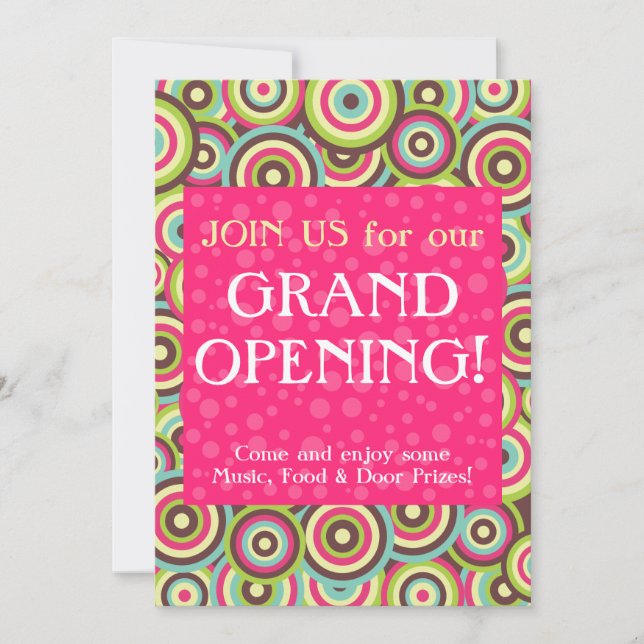 Convite do redemoinho da cor (Frente)