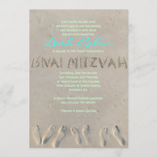 Convite do SANDY BEACH BNAI Mitzvah