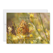 Convite do Serviço Memorial, Borboleta Amarela