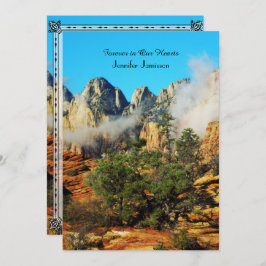 Convite do Serviço Memorial, Canyon com Nuvens