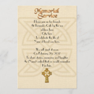 Convite do Serviço Memorial Concurso Celta Nó & Cr