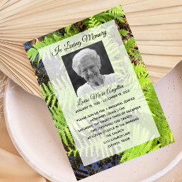 Convite do Serviço Memorial de Natureza Tranquila