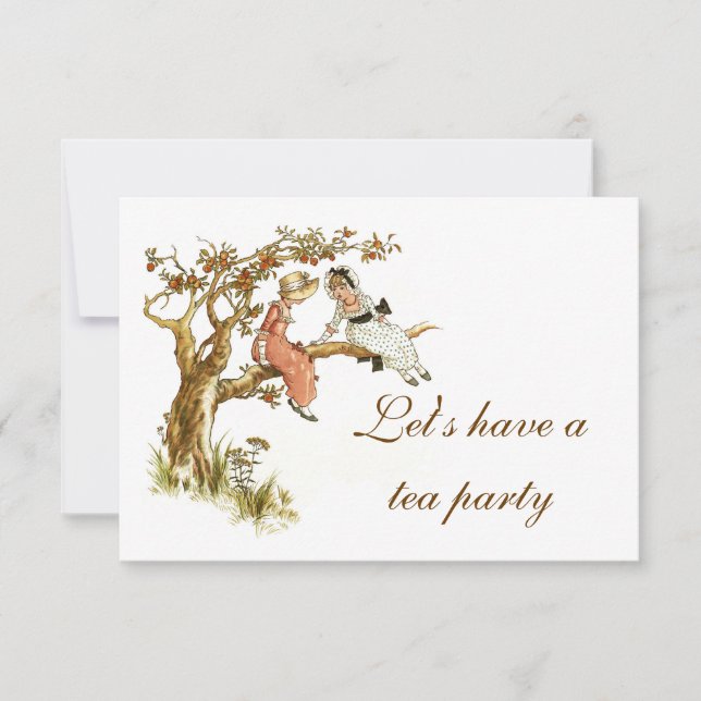 Convite do tea party (Frente)