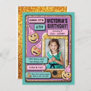 Convite do texto do telemóvel da festa de