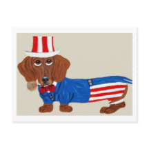 Convite do Tio Sam Dachshund