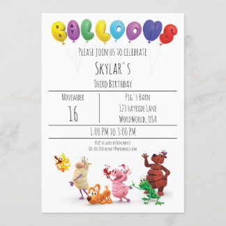 Convite do WordWorld Party