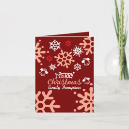 Convite dobrado Feliz Natal