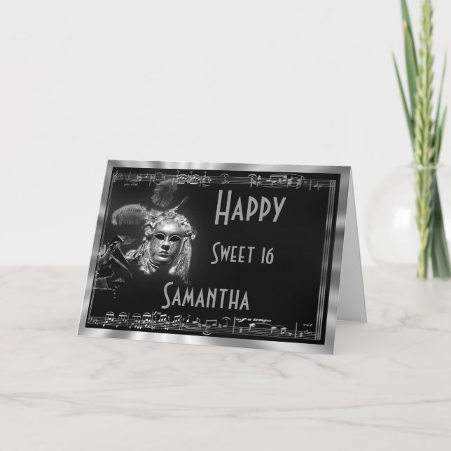 Convite Doce 16 festa de aniversário (Frente)