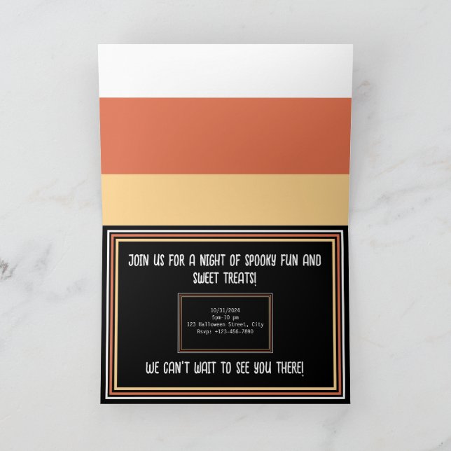 Convite Doce & Assustador (Interior)