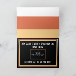 Convite Doce e Assustador