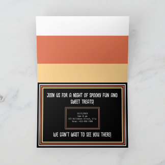 Convite Doce e Assustador