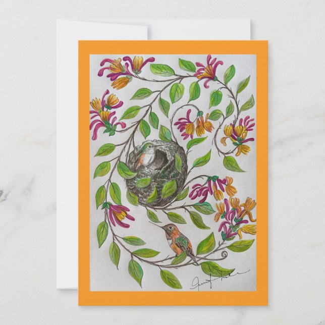 Convite domiciliar de Hummingbird (Frente)