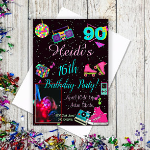 Convite dos anos 90, Foto de volta aos anos 90,