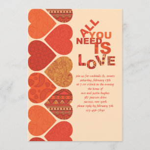 Convite dos namorados do querido