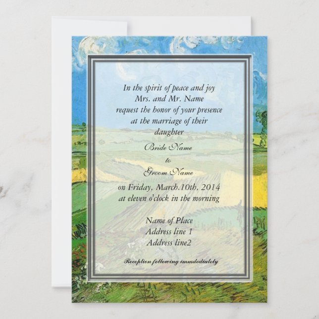 Convite dos pais da noiva (Frente)