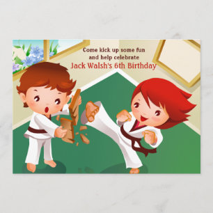 Convite dos pequenos do karaté