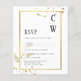 Convite Dourado de casamento FOTOGRÁFICO DO ORÇAME