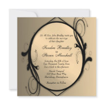 Convite Dourado Fantasy