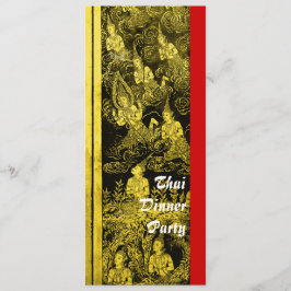 Convite Dourado para o Partido Tema do Janto Taila