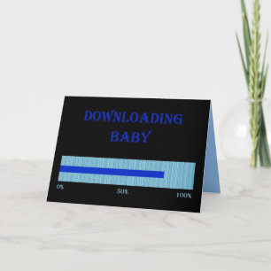 CONVITE DOWNLOADING BABY - BABY SHOWER INVITATION CARD