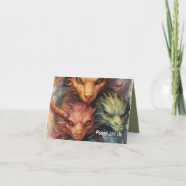 Convite Dragon Head Friends Gamer Party