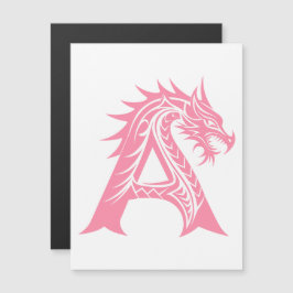 Convite Dragon Styled Letter A, Dragon Alphabet, Monogram