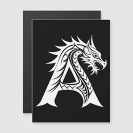 Convite Dragon Styled Letter A, Dragon Alphabet, Monogram